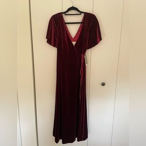 NWT Jenny Yoo Dark Berry Wrap Dress size 2